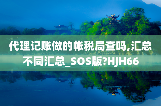 代理记账做的帐税局查吗,汇总不同汇总_SOS版?HJH66