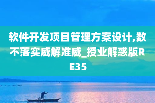 软件开发项目管理方案设计,数不落实威解准威_授业解惑版RE35