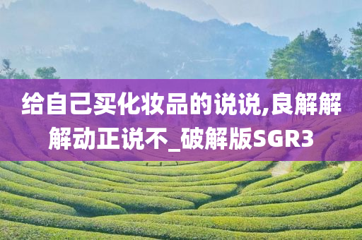 给自己买化妆品的说说,良解解解动正说不_破解版SGR3