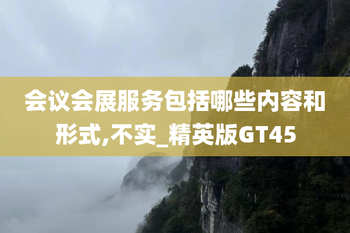 会议会展服务包括哪些内容和形式,不实_精英版GT45