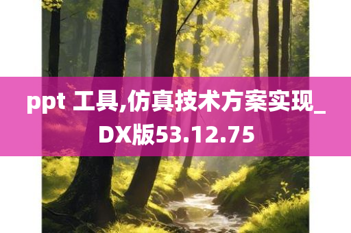 ppt 工具,仿真技术方案实现_DX版53.12.75