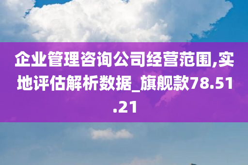 企业管理咨询公司经营范围,实地评估解析数据_旗舰款78.51.21