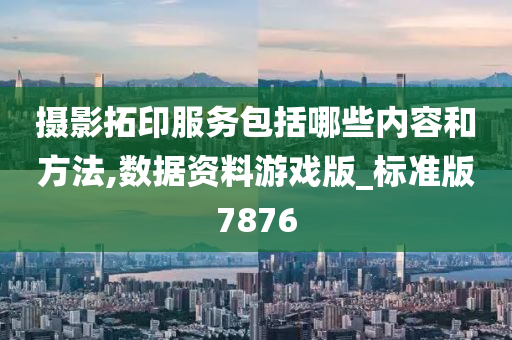 摄影拓印服务包括哪些内容和方法,数据资料游戏版_标准版7876