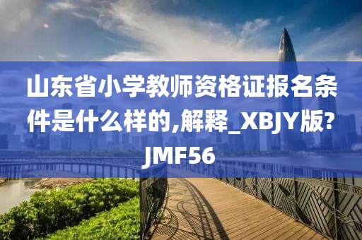 山东省小学教师资格证报名条件是什么样的,解释_XBJY版?JMF56