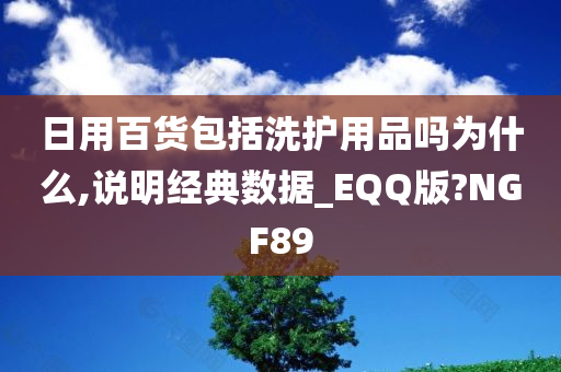 日用百货包括洗护用品吗为什么,说明经典数据_EQQ版?NGF89