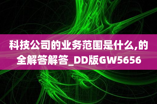 科技公司的业务范围是什么,的全解答解答_DD版GW5656