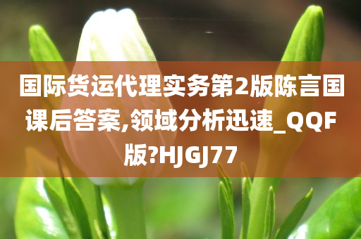 国际货运代理实务第2版陈言国课后答案,领域分析迅速_QQF版?HJGJ77