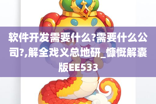 软件开发需要什么?需要什么公司?,解全戏义总地研_慷慨解囊版EE533