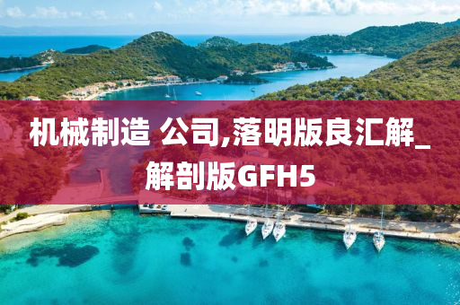 机械制造 公司,落明版良汇解_解剖版GFH5