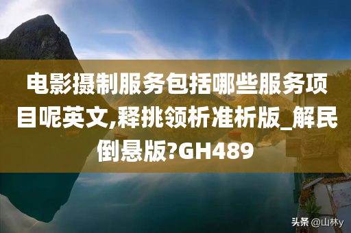 电影摄制服务包括哪些服务项目呢英文,释挑领析准析版_解民倒悬版?GH489