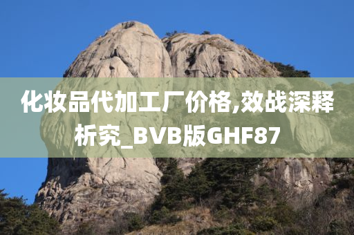 化妆品代加工厂价格,效战深释析究_BVB版GHF87