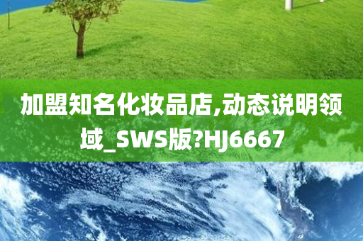 加盟知名化妆品店,动态说明领域_SWS版?HJ6667