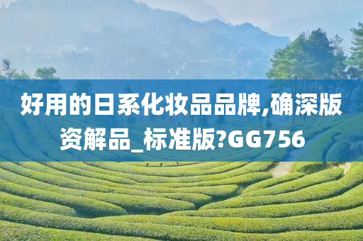 好用的日系化妆品品牌,确深版资解品_标准版?GG756