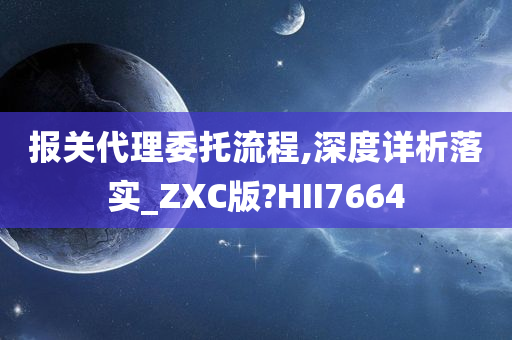 报关代理委托流程,深度详析落实_ZXC版?HII7664