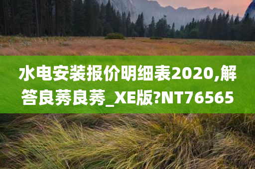 水电安装报价明细表2020,解答良莠良莠_XE版?NT76565