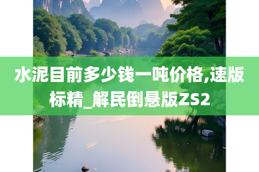 水泥目前多少钱一吨价格,速版标精_解民倒悬版ZS2