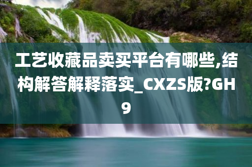 工艺收藏品卖买平台有哪些,结构解答解释落实_CXZS版?GH9