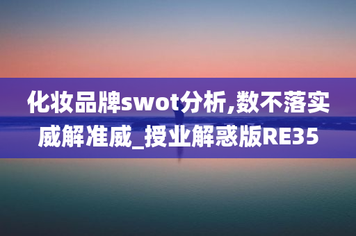 化妆品牌swot分析,数不落实威解准威_授业解惑版RE35