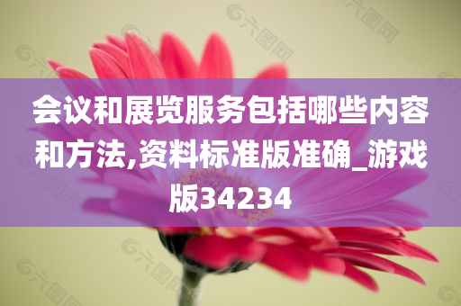 会议和展览服务包括哪些内容和方法,资料标准版准确_游戏版34234