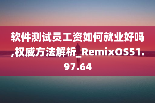 软件测试员工资如何就业好吗,权威方法解析_RemixOS51.97.64