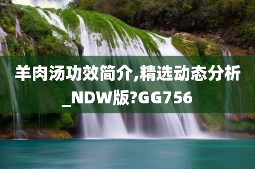 羊肉汤功效简介,精选动态分析_NDW版?GG756