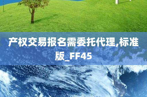 产权交易报名需委托代理,标准版_FF45