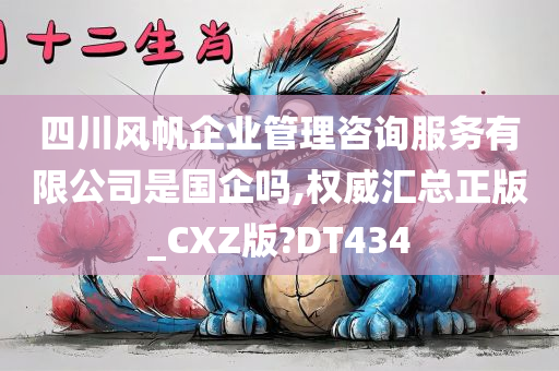 四川风帆企业管理咨询服务有限公司是国企吗,权威汇总正版_CXZ版?DT434