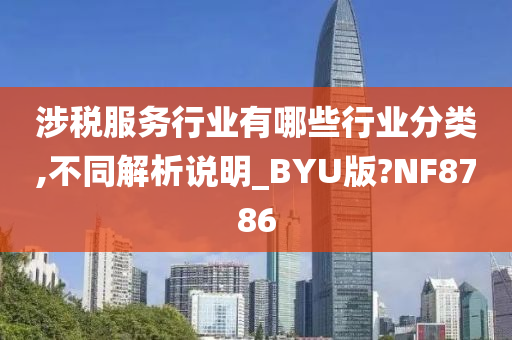 涉税服务行业有哪些行业分类,不同解析说明_BYU版?NF8786