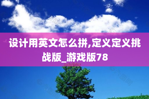 设计用英文怎么拼,定义定义挑战版_游戏版78