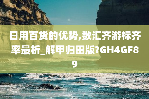 日用百货的优势,数汇齐游标齐率最析_解甲归田版?GH4GF89