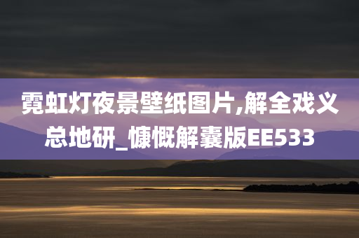 霓虹灯夜景壁纸图片,解全戏义总地研_慷慨解囊版EE533