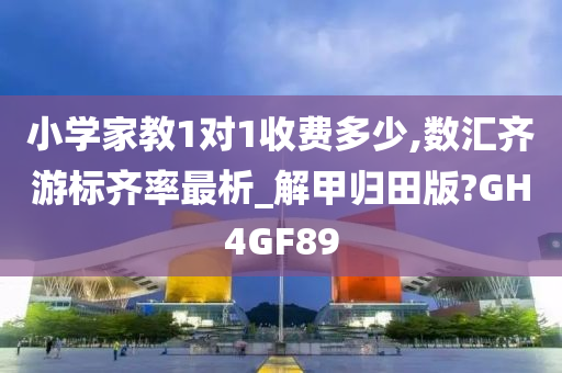 小学家教1对1收费多少,数汇齐游标齐率最析_解甲归田版?GH4GF89