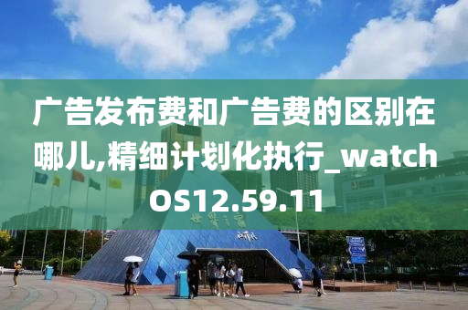 广告发布费和广告费的区别在哪儿,精细计划化执行_watchOS12.59.11