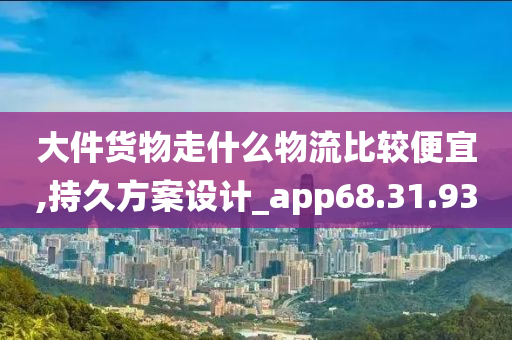 大件货物走什么物流比较便宜,持久方案设计_app68.31.93