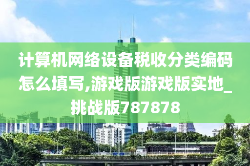 计算机网络设备税收分类编码怎么填写,游戏版游戏版实地_挑战版787878