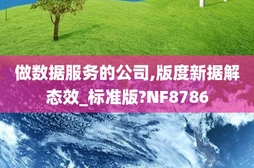 做数据服务的公司,版度新据解态效_标准版?NF8786