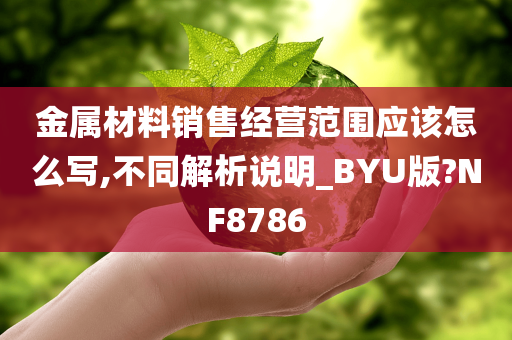 金属材料销售经营范围应该怎么写,不同解析说明_BYU版?NF8786