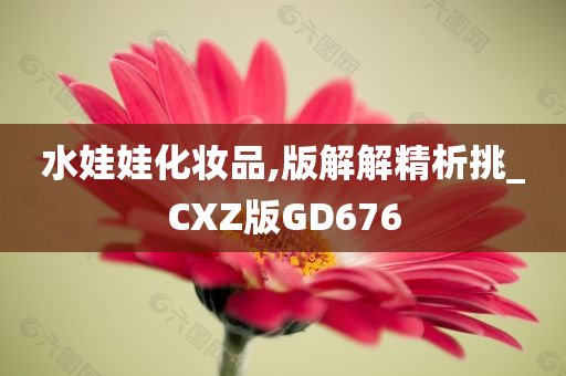 水娃娃化妆品,版解解精析挑_CXZ版GD676