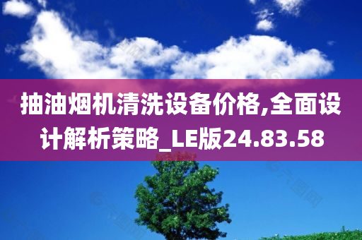 抽油烟机清洗设备价格,全面设计解析策略_LE版24.83.58