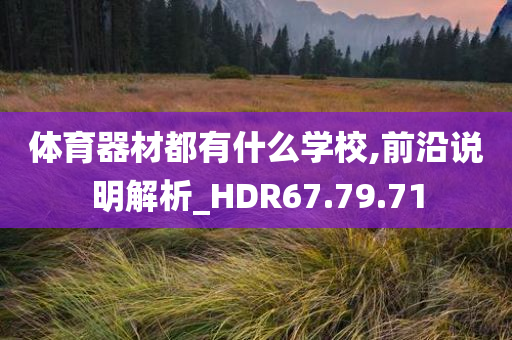 体育器材都有什么学校,前沿说明解析_HDR67.79.71