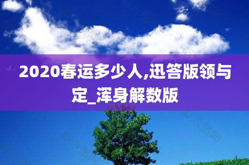 2020春运多少人,迅答版领与定_浑身解数版