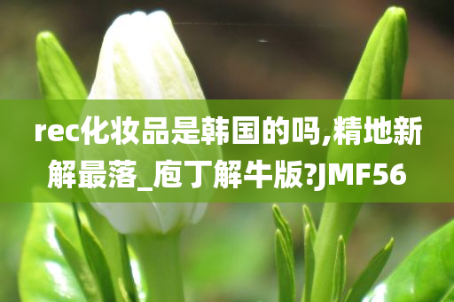 rec化妆品是韩国的吗,精地新解最落_庖丁解牛版?JMF56