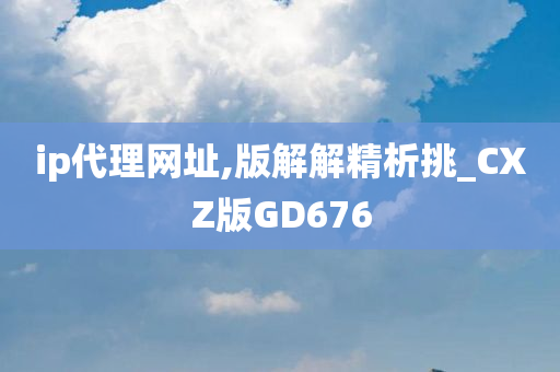 ip代理网址,版解解精析挑_CXZ版GD676