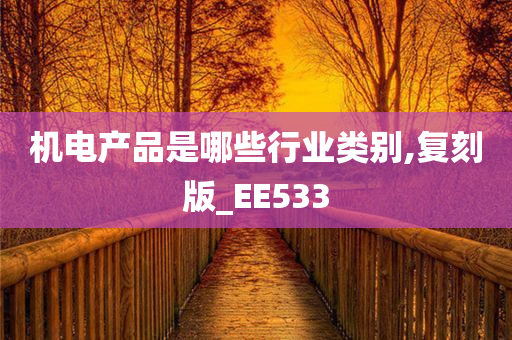 机电产品是哪些行业类别,复刻版_EE533