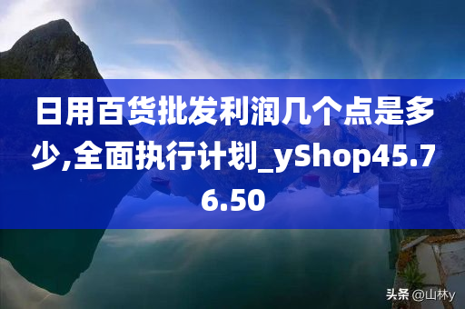 日用百货批发利润几个点是多少