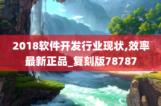 2018软件开发行业现状,效率最新正品_复刻版78787