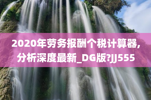 2020年劳务报酬个税计算器,分析深度最新_DG版?JJ555