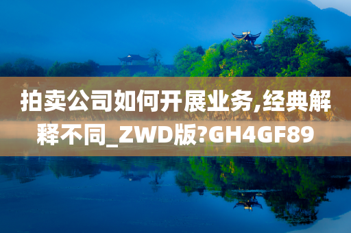 拍卖公司如何开展业务,经典解释不同_ZWD版?GH4GF89