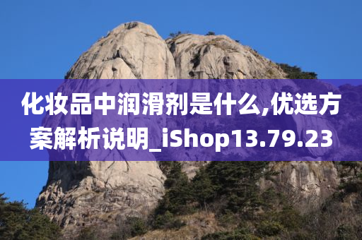 化妆品中润滑剂是什么,优选方案解析说明_iShop13.79.23