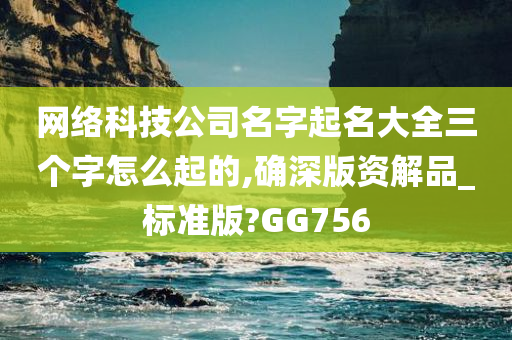 网络科技公司名字起名大全三个字怎么起的,确深版资解品_标准版?GG756